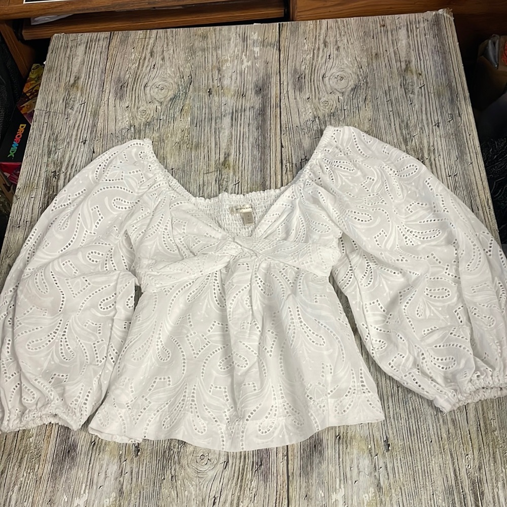 Banana Republic Eyelet Top
